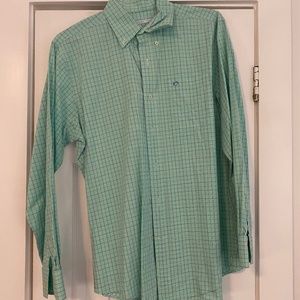 Southern Tide Green Check Button-Down